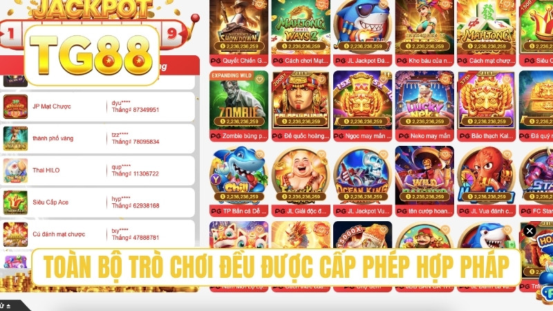 TG88 ⭐ Trang Chủ Chính Thức T9/2026 | Link TG88 Xúc Ngay +188K 19 Toàn bộ trò chơi đều được cấp phép hợp pháp
